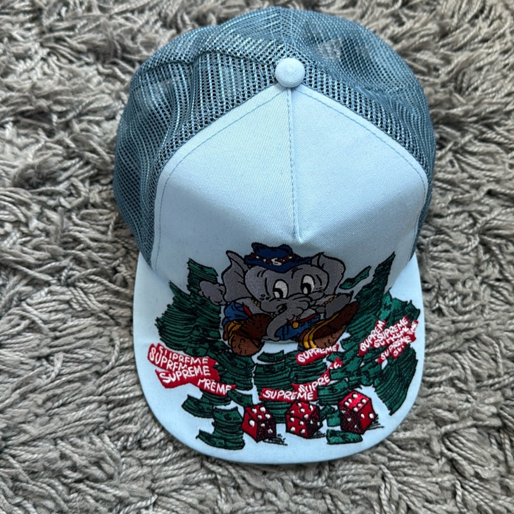 Supreme Elephant Mesh back 5-panel hat - blue